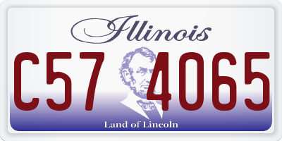 IL license plate C574065