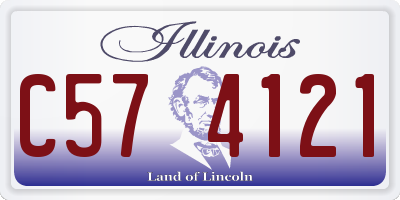 IL license plate C574121