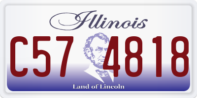 IL license plate C574818