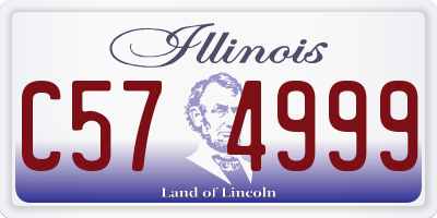 IL license plate C574999