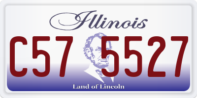 IL license plate C575527