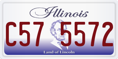 IL license plate C575572