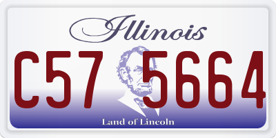 IL license plate C575664