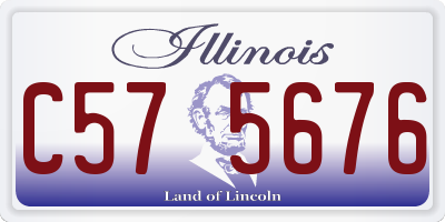IL license plate C575676