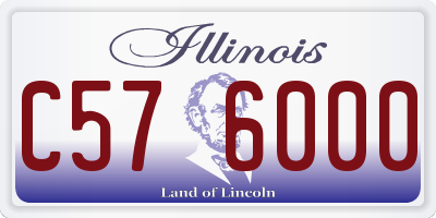 IL license plate C576000