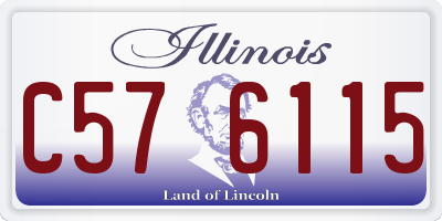 IL license plate C576115