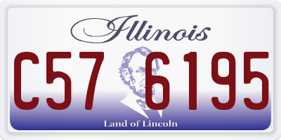IL license plate C576195