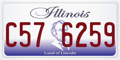 IL license plate C576259