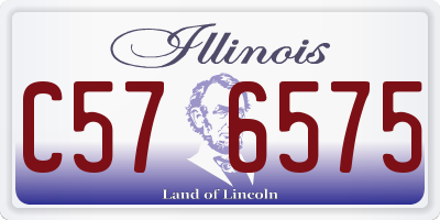 IL license plate C576575