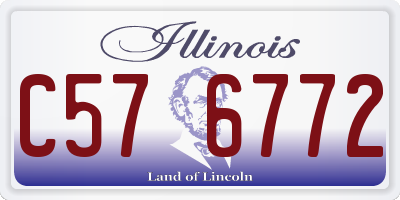 IL license plate C576772