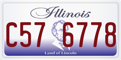 IL license plate C576778