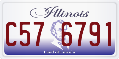 IL license plate C576791