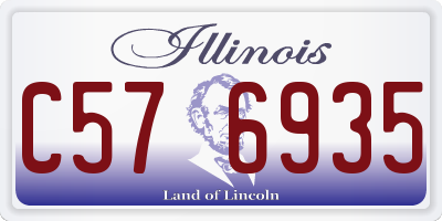 IL license plate C576935