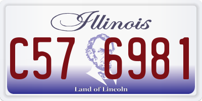 IL license plate C576981