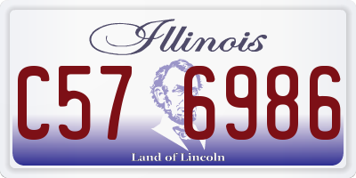 IL license plate C576986
