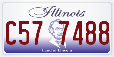 IL license plate C577488
