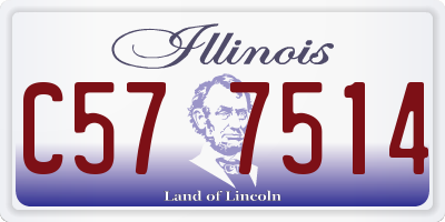 IL license plate C577514