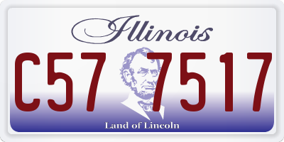 IL license plate C577517