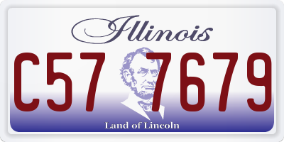 IL license plate C577679