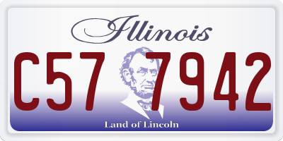 IL license plate C577942