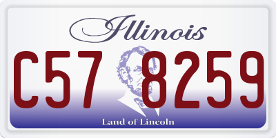 IL license plate C578259