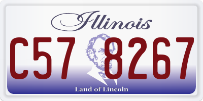 IL license plate C578267