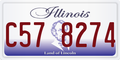 IL license plate C578274