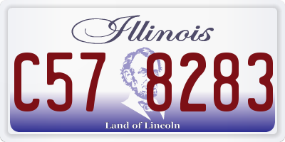 IL license plate C578283