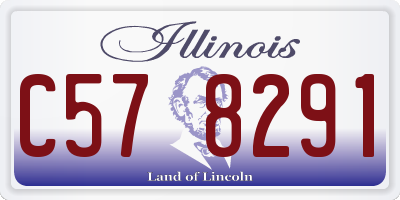 IL license plate C578291