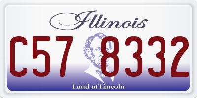 IL license plate C578332