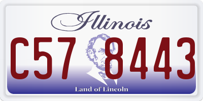 IL license plate C578443