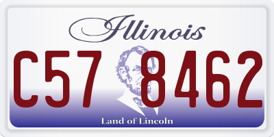 IL license plate C578462