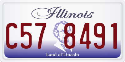 IL license plate C578491