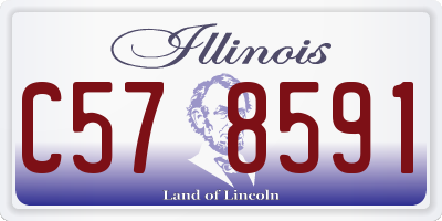 IL license plate C578591