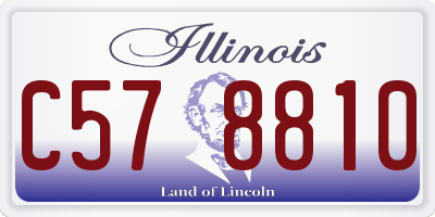 IL license plate C578810