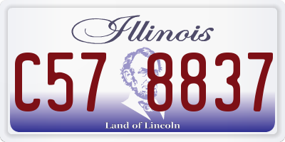 IL license plate C578837