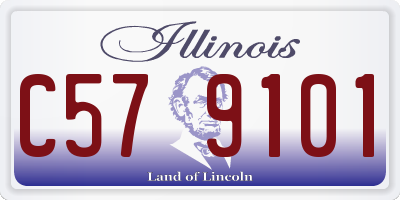 IL license plate C579101