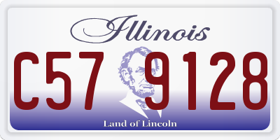 IL license plate C579128