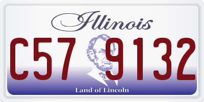 IL license plate C579132