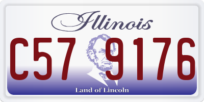 IL license plate C579176