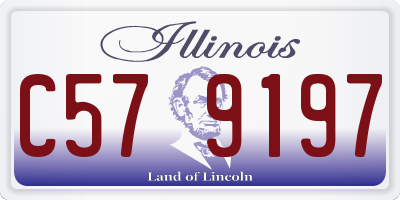 IL license plate C579197