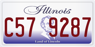 IL license plate C579287