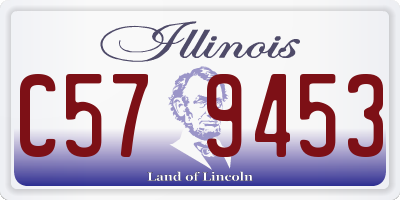 IL license plate C579453