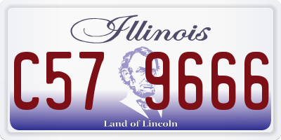 IL license plate C579666