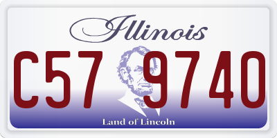 IL license plate C579740