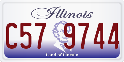 IL license plate C579744
