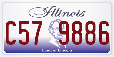 IL license plate C579886
