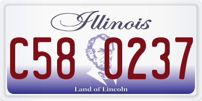 IL license plate C580237