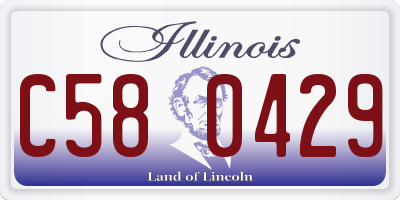 IL license plate C580429