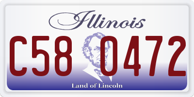 IL license plate C580472